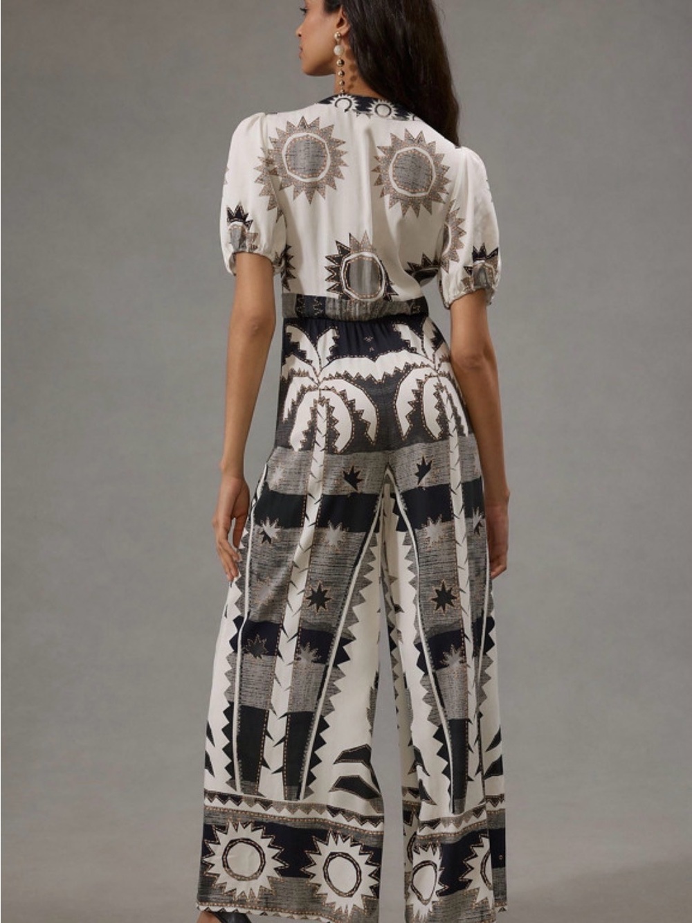 Farm Rio Puff Sleeve Jumpsuit - Picture 3 of 7